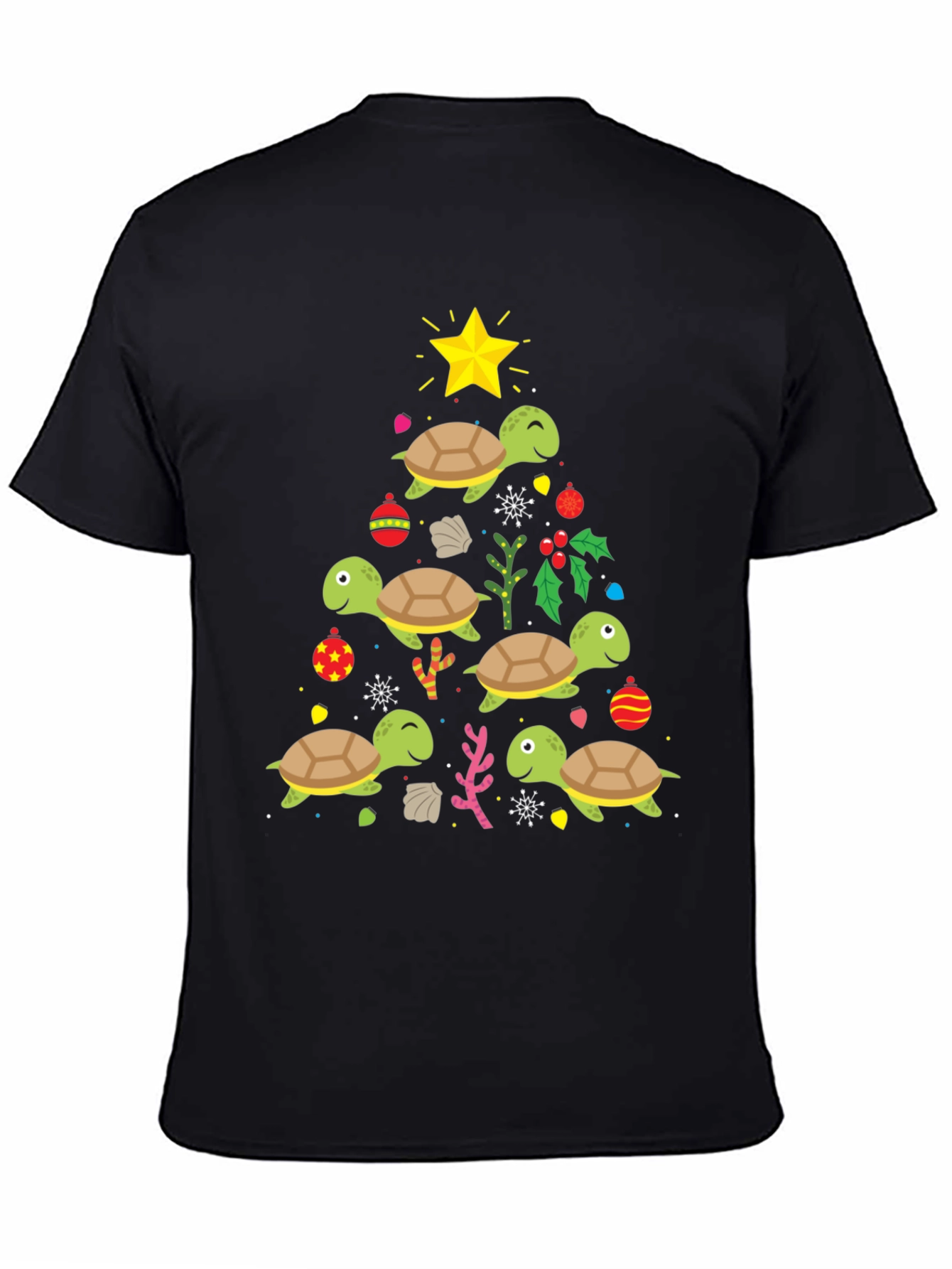 Festive Turtle Christmas Tree T-Shirt