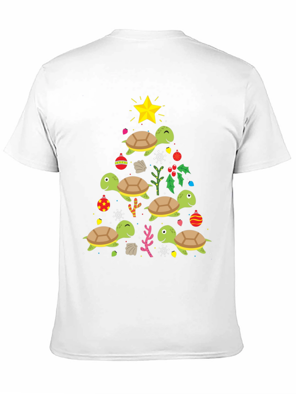 Festive Turtle Christmas Tree T-Shirt
