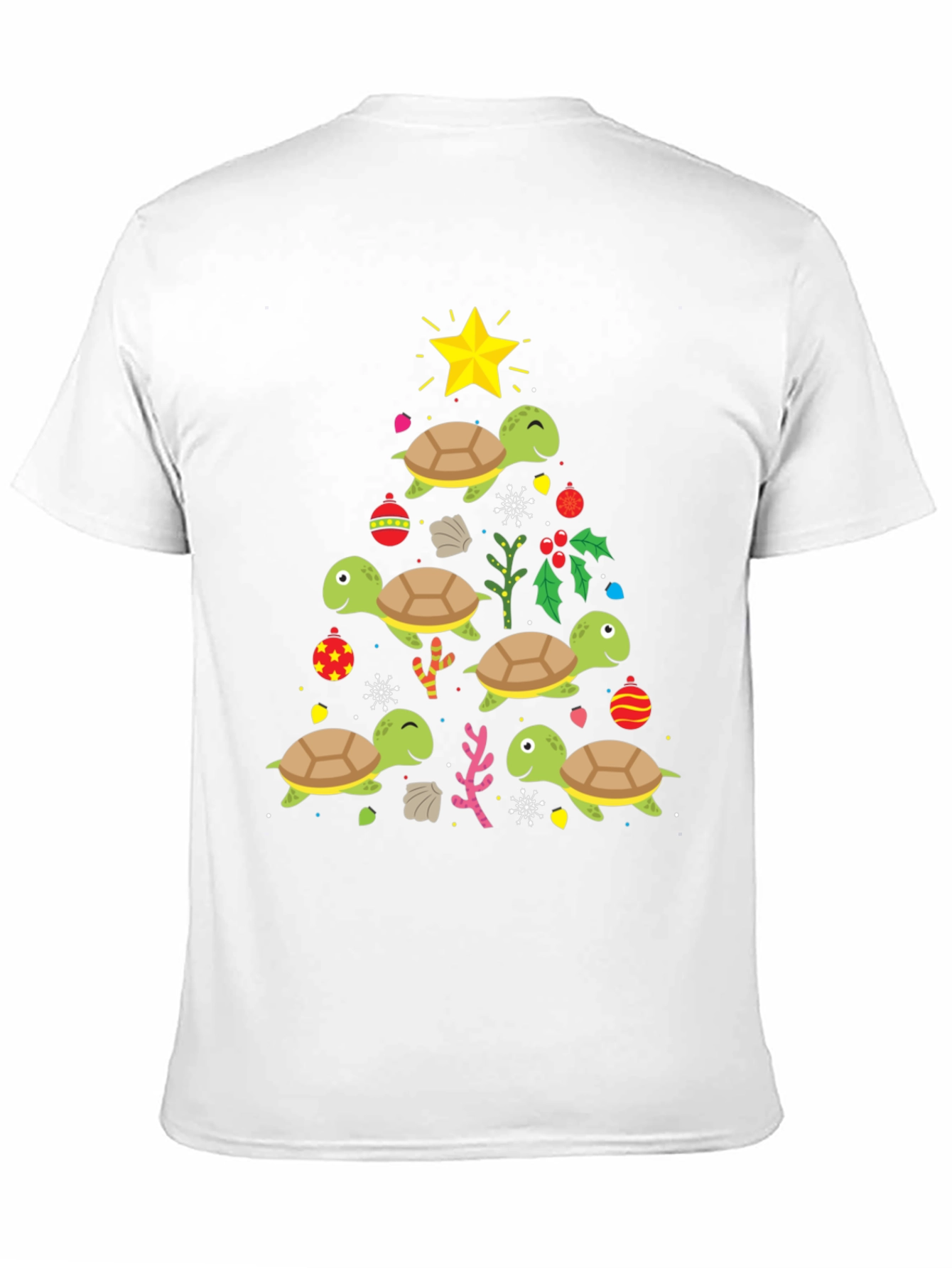 Festive Turtle Christmas Tree T-Shirt