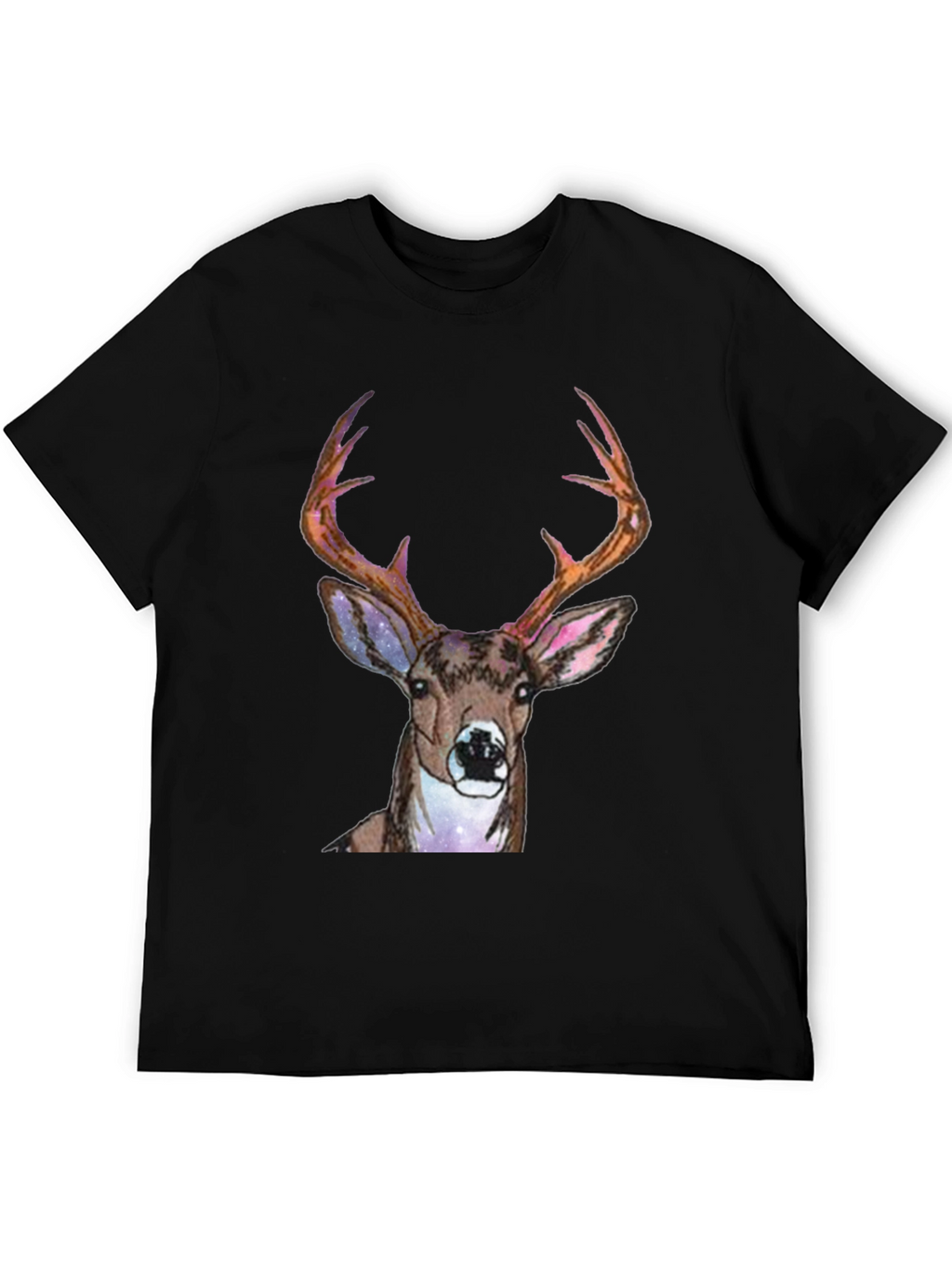 Deer Graphic Print Mens T-Shirt