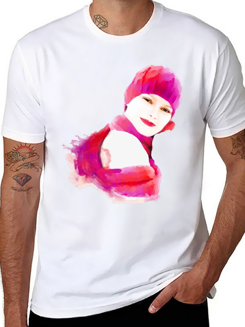 Watercolor Portrait T-Shirt