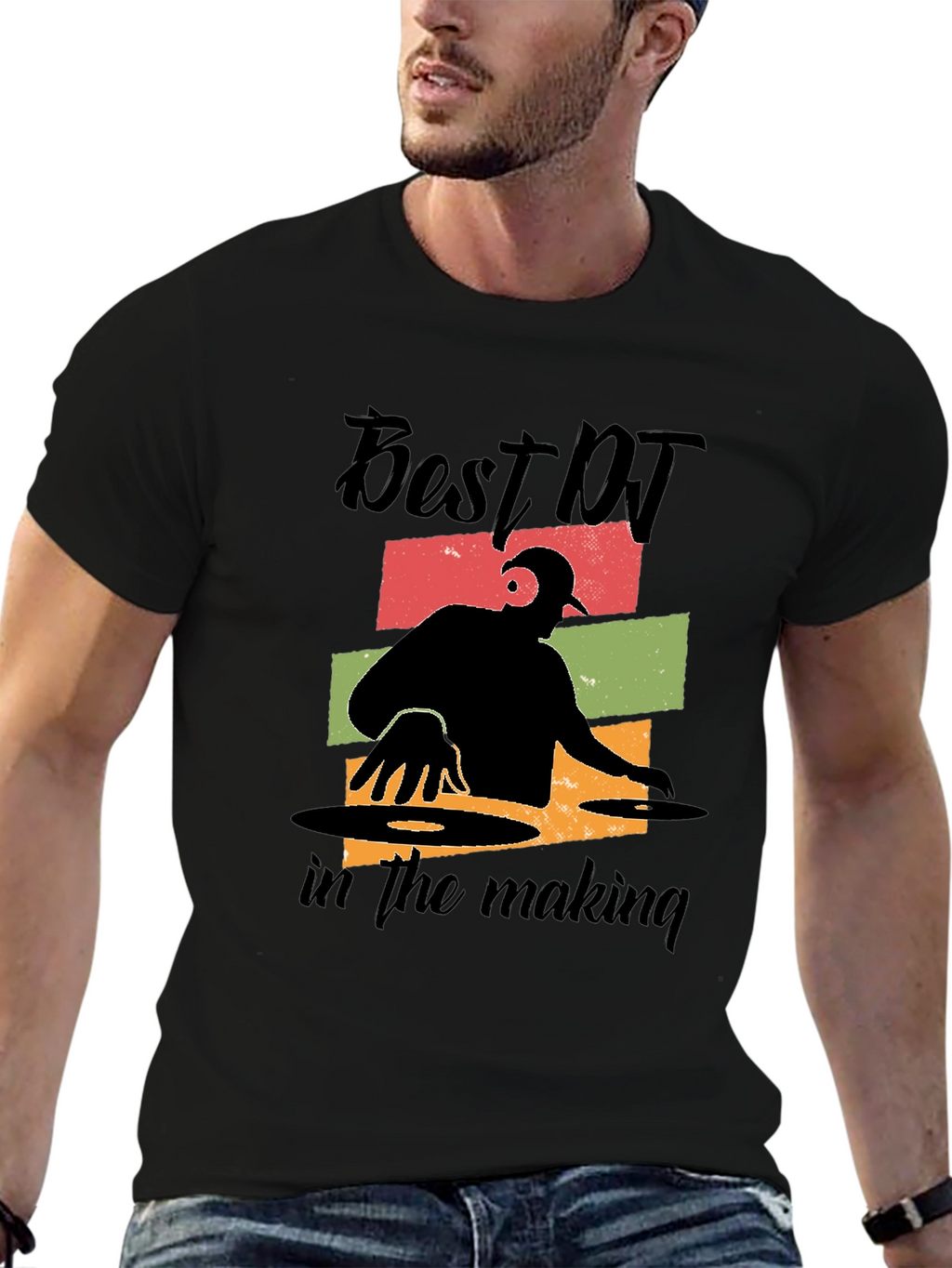 Best DJ in the Making Black T-Shirt