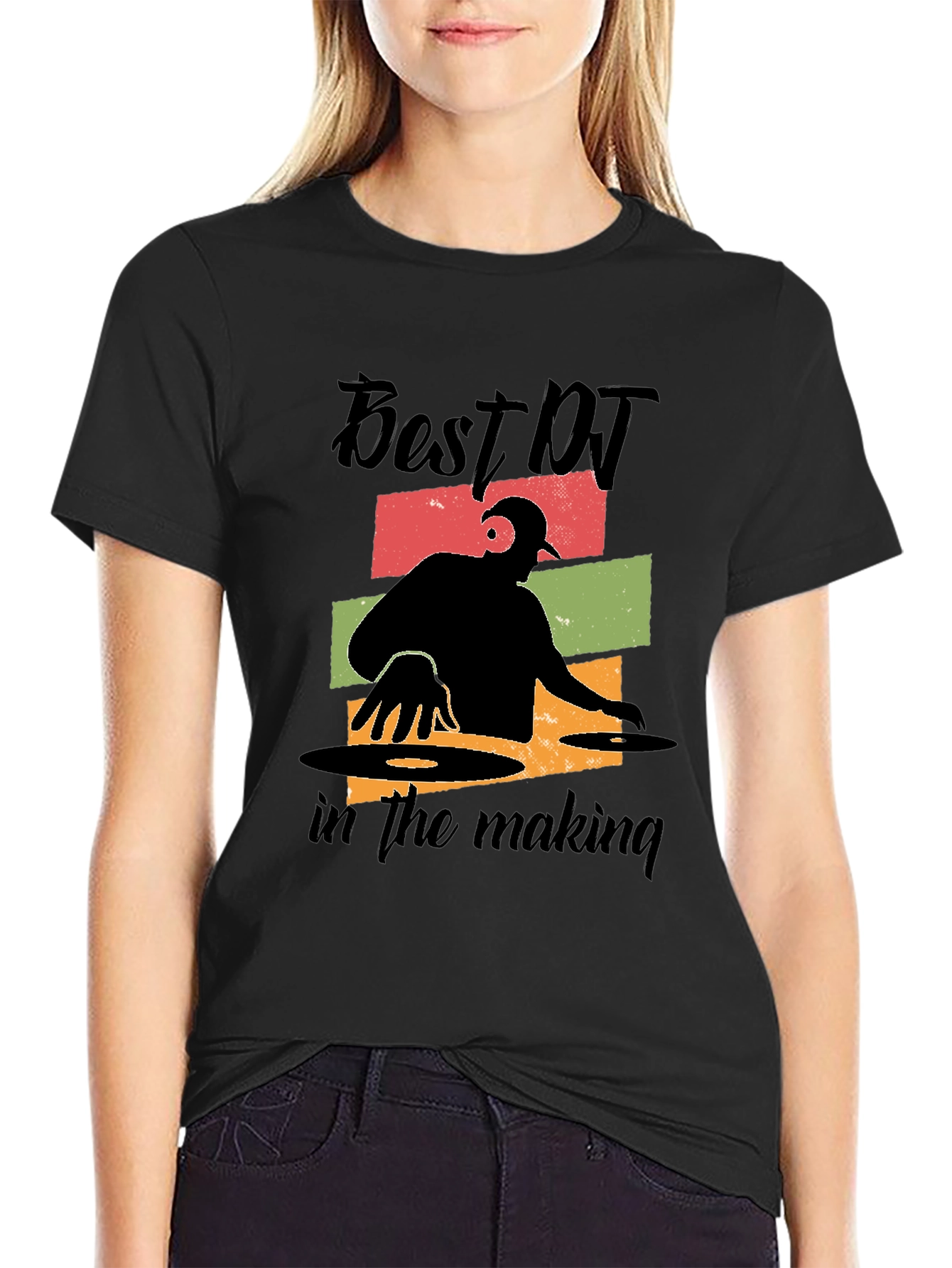 Best DJ in the Making Black T-Shirt