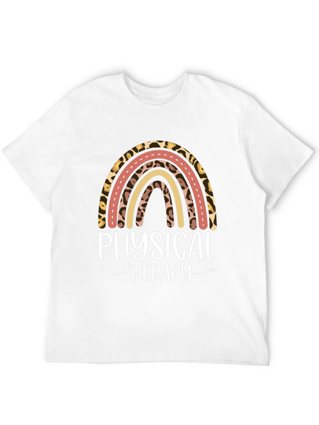 Physical Therapy Leopard Rainbow T-Shirt