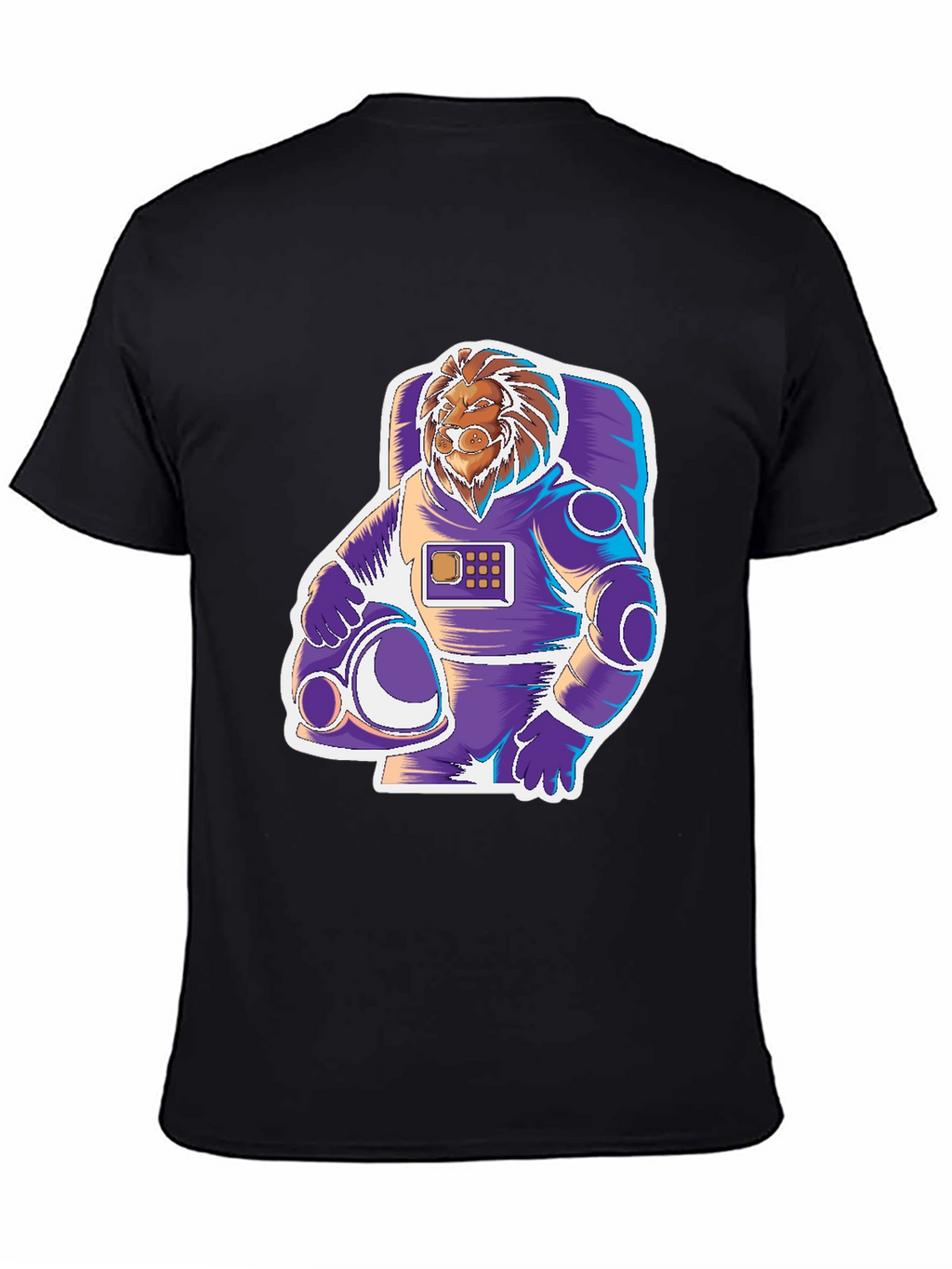 Lion Astronaut Graphic Tee - Space Explorer