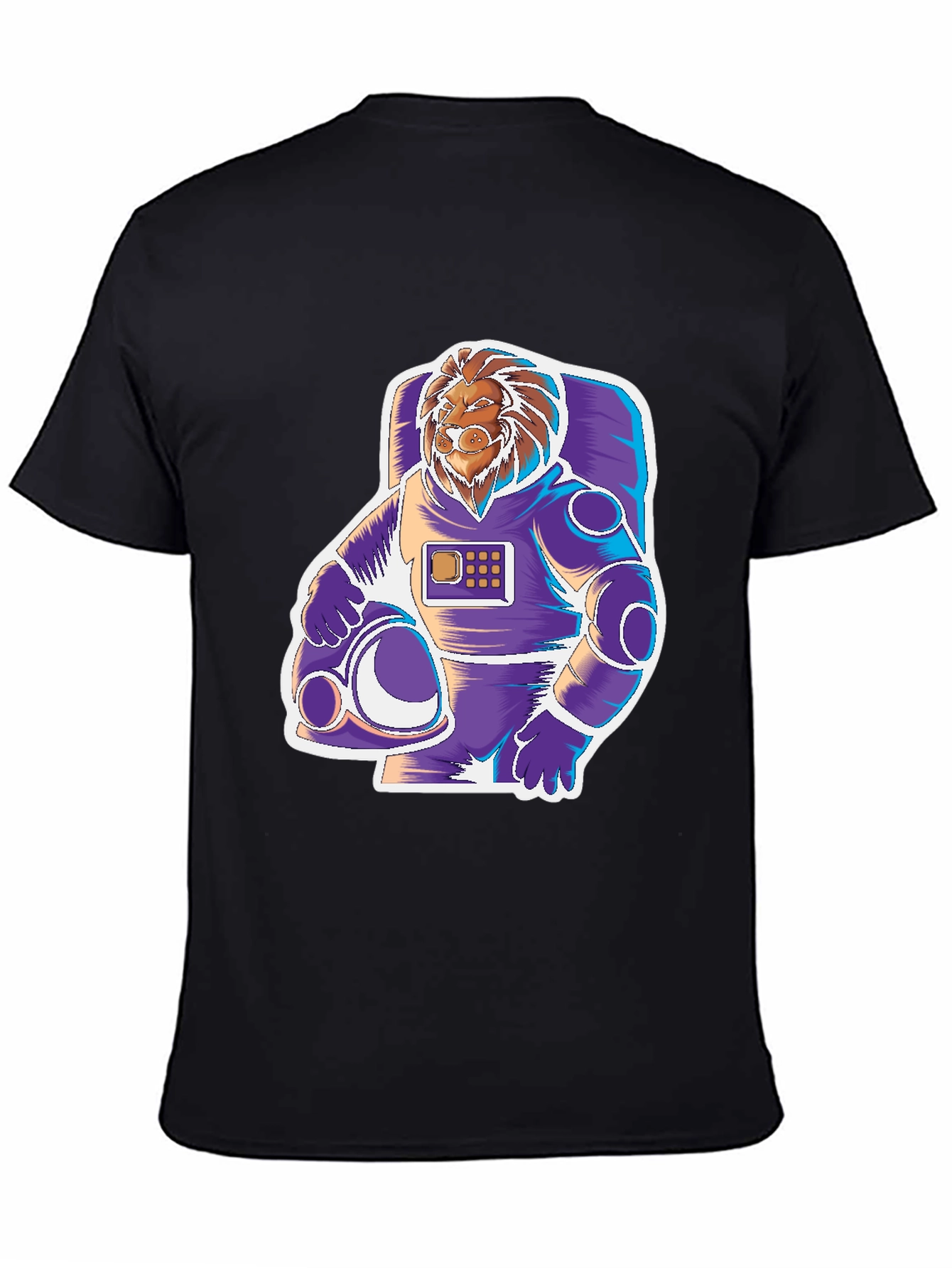 Lion Astronaut Graphic Tee - Space Explorer