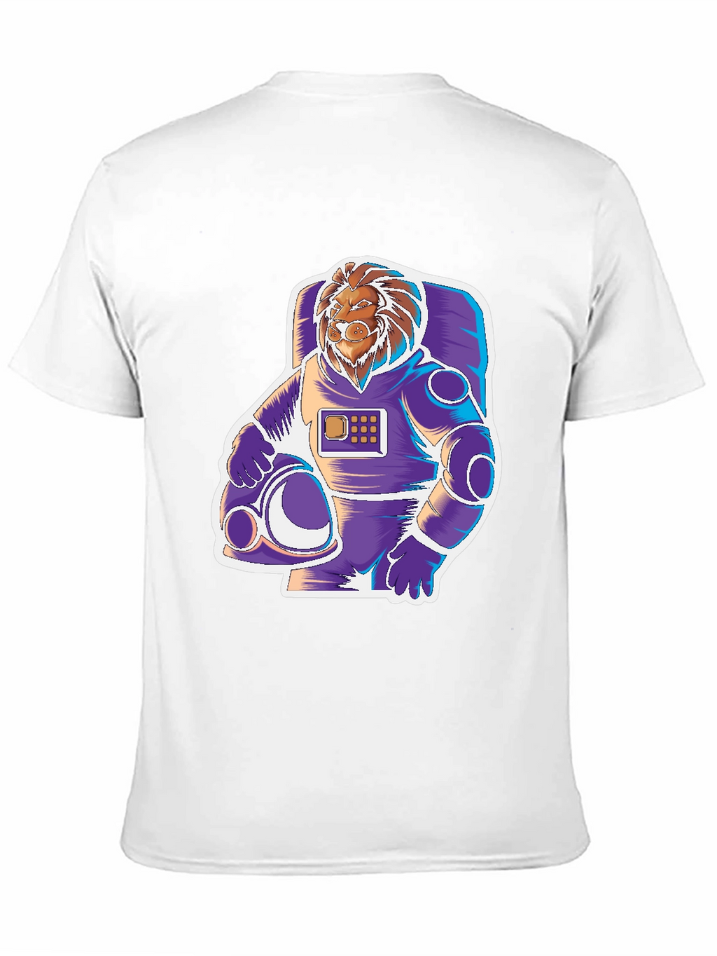 Lion Astronaut Graphic Tee - Space Explorer