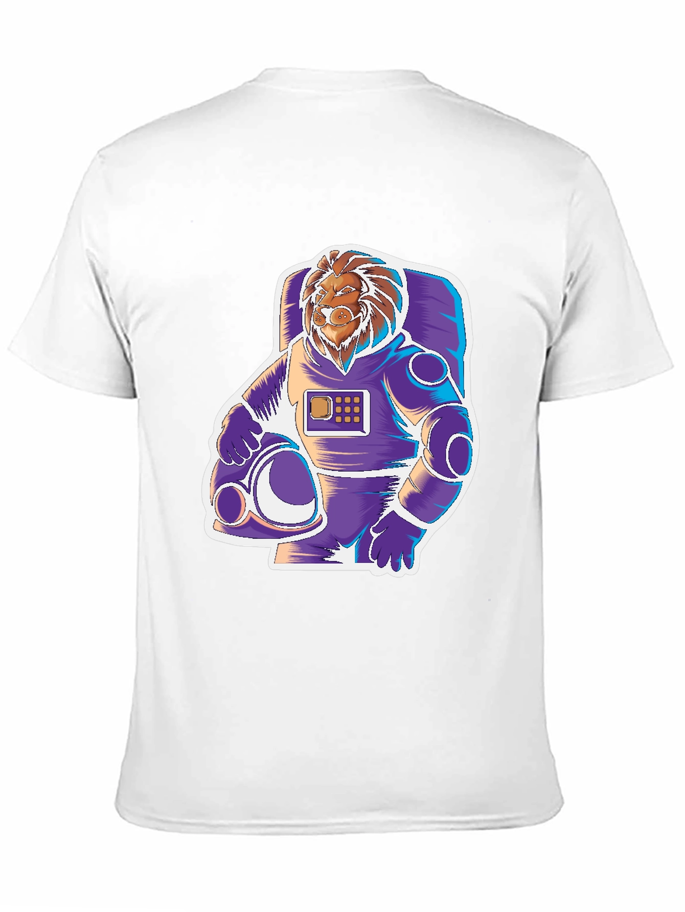 Lion Astronaut Graphic Tee - Space Explorer