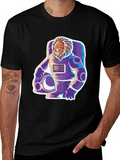 Lion Astronaut Graphic Tee - Space Explorer
