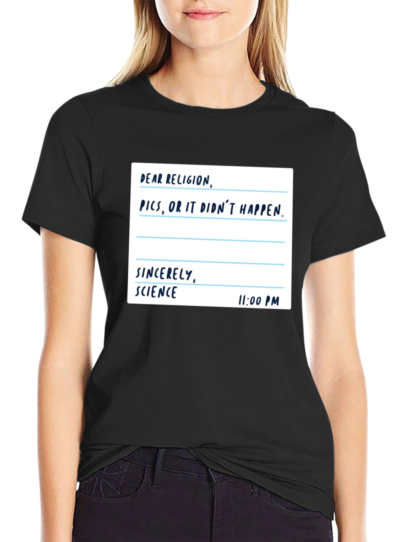 Science vs Religion T-Shirt: Pictures or It Didnt Happen