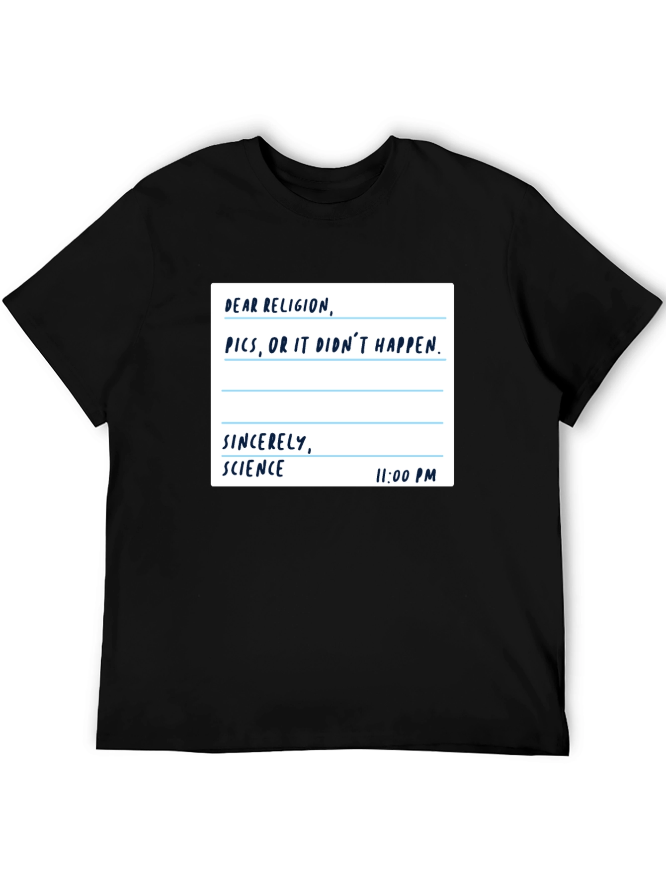 Science vs Religion T-Shirt: Pictures or It Didnt Happen