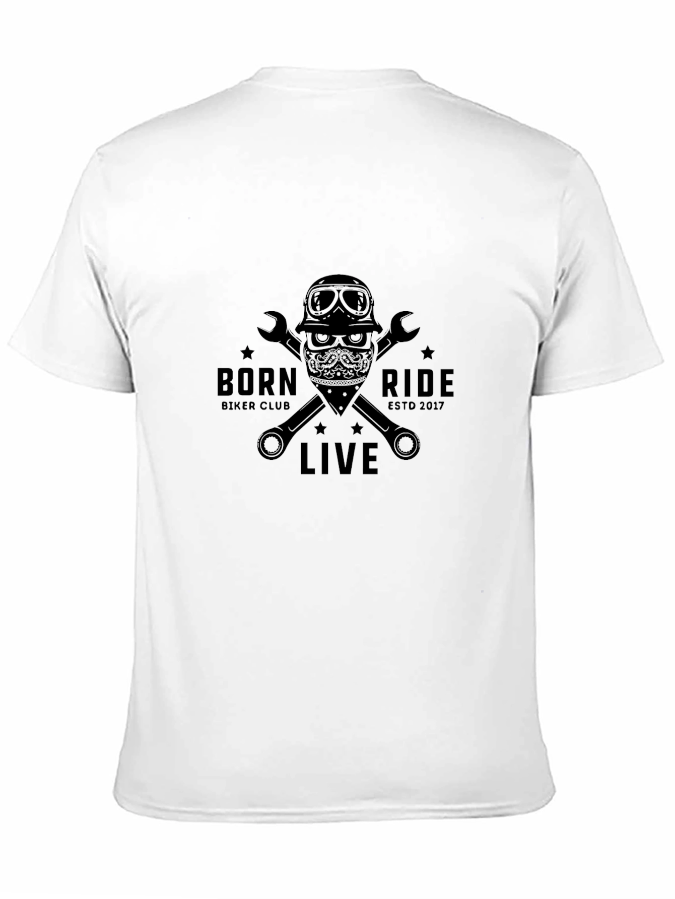 Born to Ride Biker Club T-Shirt