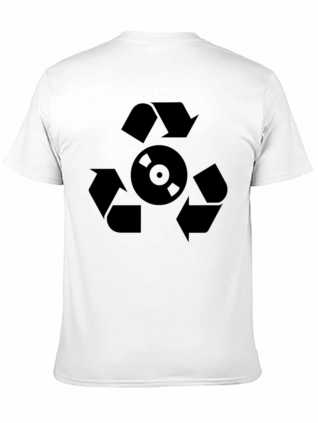 Recycle Music Graphic Black T-Shirt