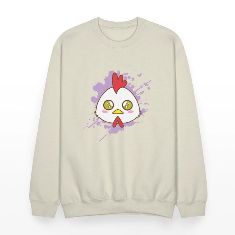 Rooster Chicken in japanese Kawaii Style Animal Ja