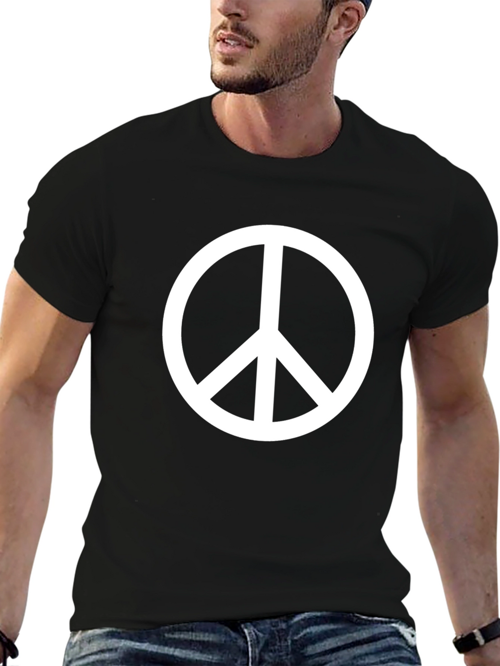 Peace Sign Black T-Shirt