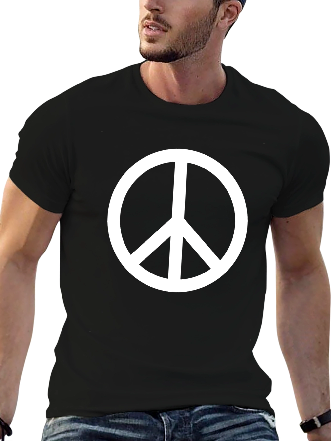 Peace Sign Black T-Shirt