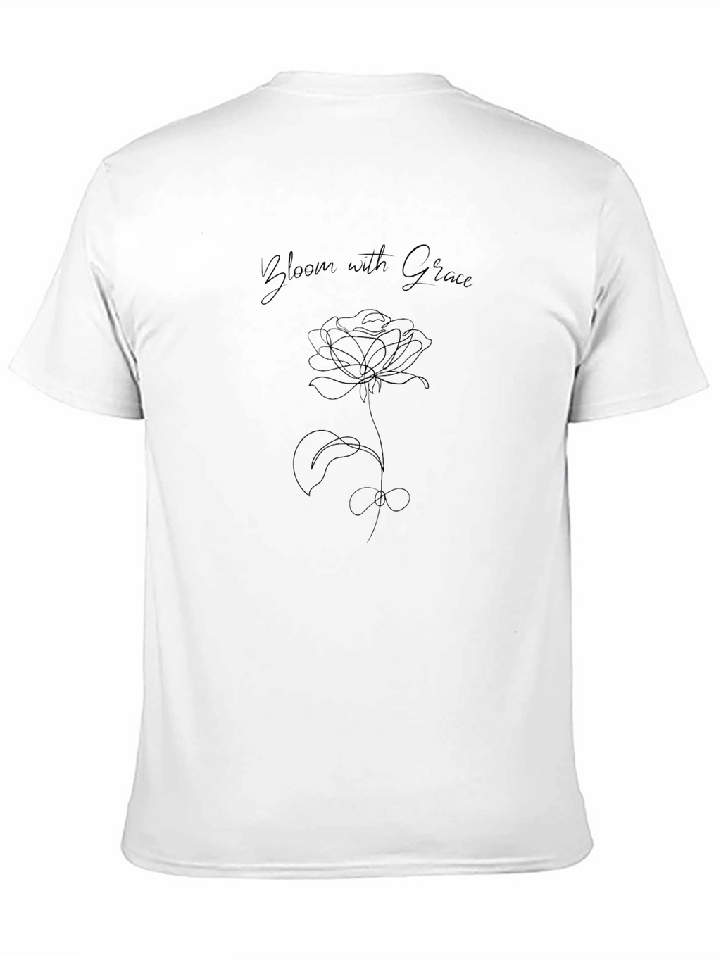 Bloom with Grace Black T-Shirt