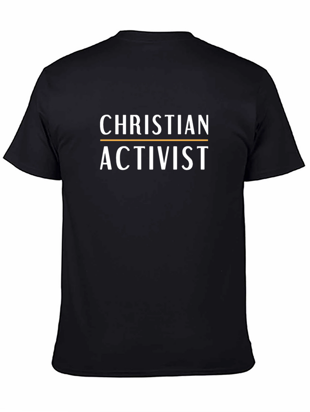 Christian Activist Black Graphic T-Shirt