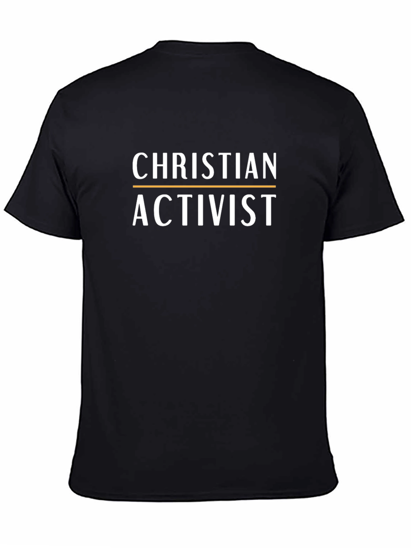 Christian Activist Black Graphic T-Shirt