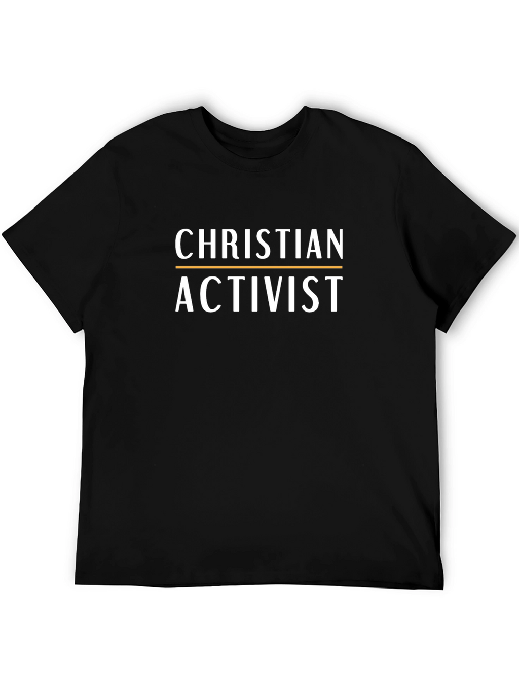 Christian Activist Black Graphic T-Shirt
