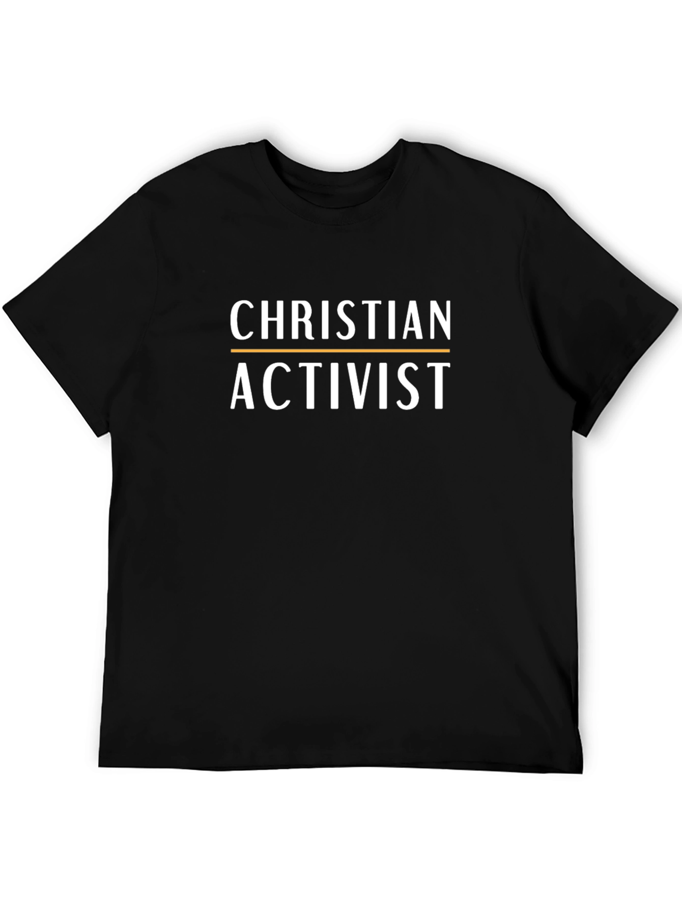 Christian Activist Black Graphic T-Shirt