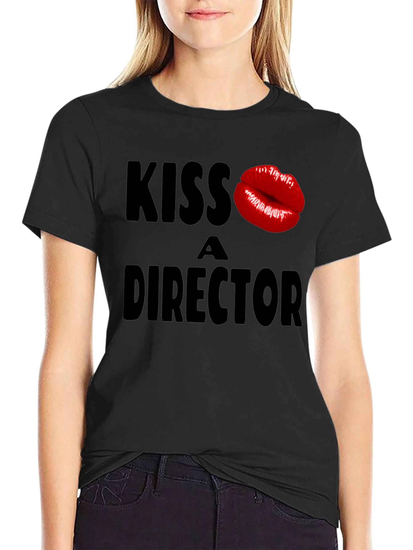 Kiss A Director T-Shirt - Funny Movie Film Crew Gift