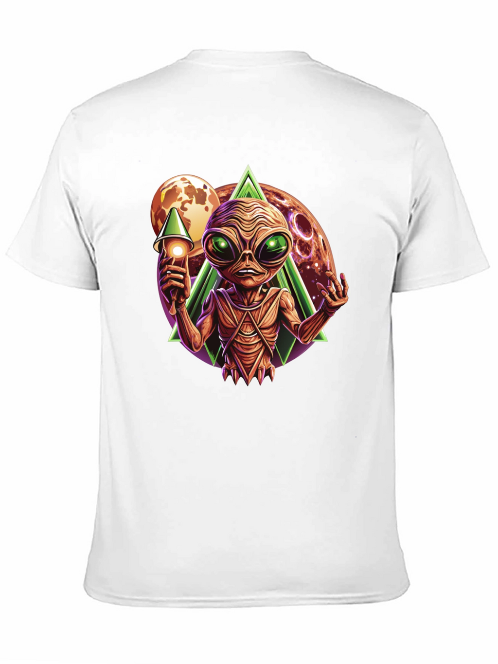 Alien Invasion Graphic Tee - Black Cotton T-Shirt