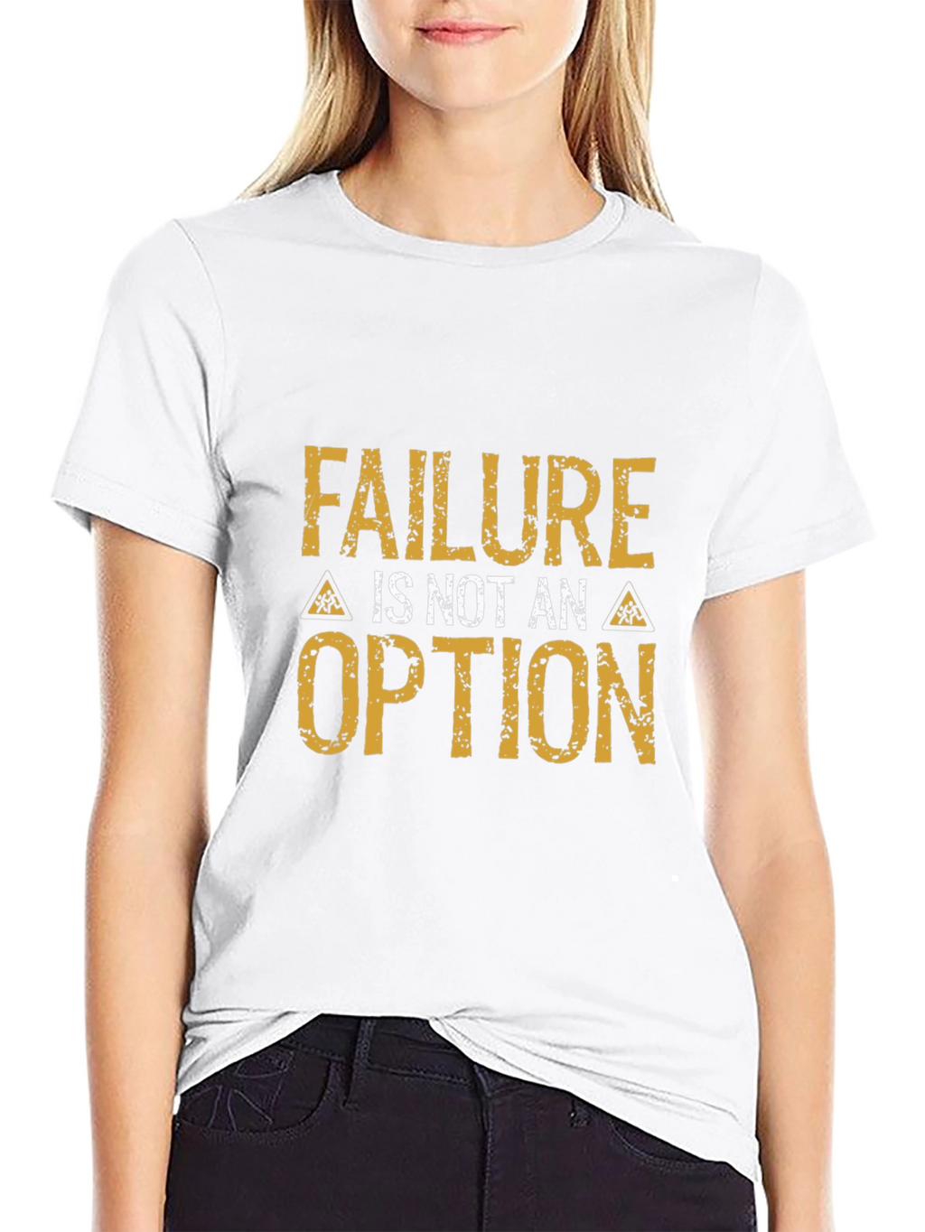 Failure is Not an Option Black Graphic T-Shirt