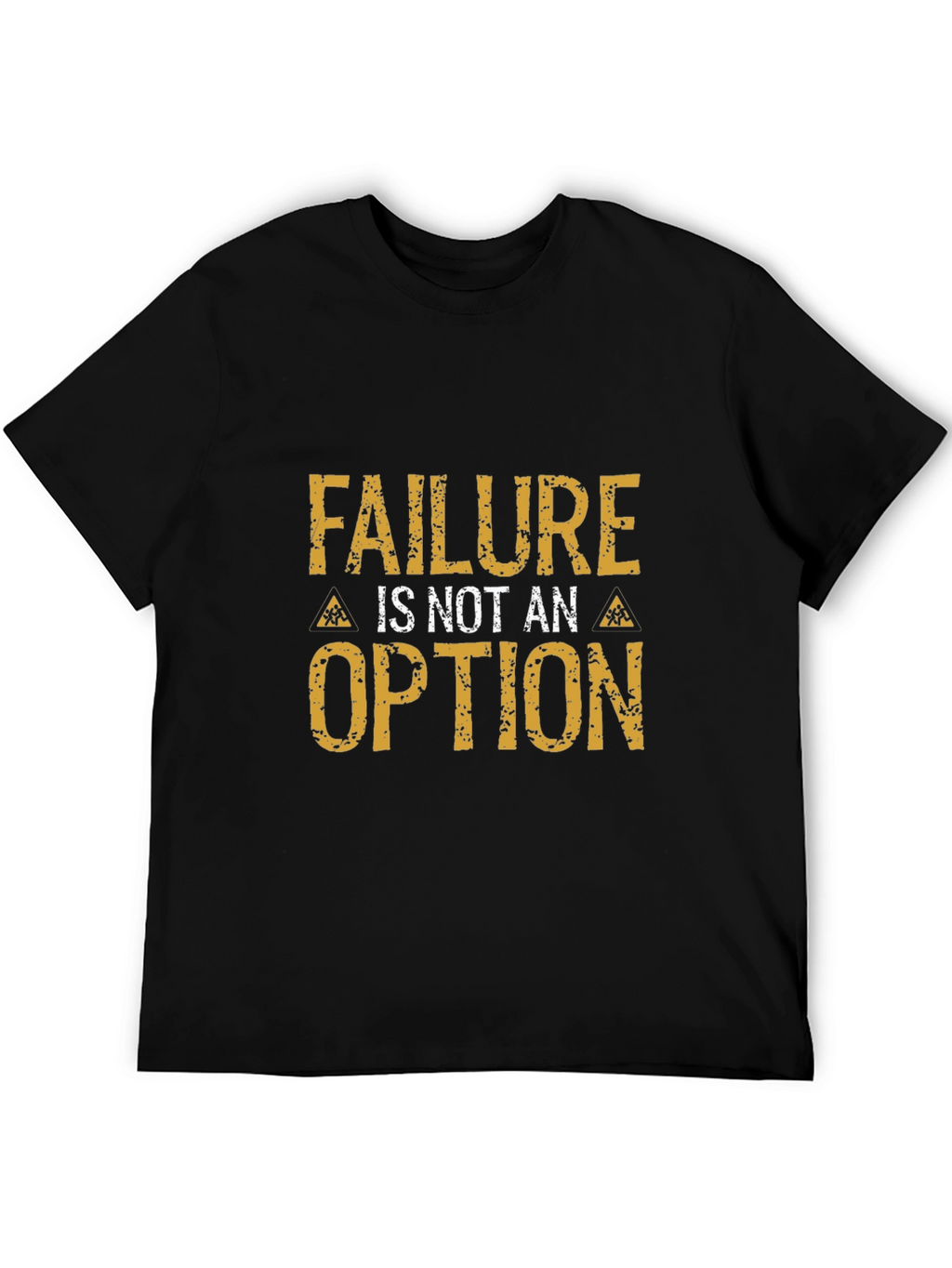 Failure is Not an Option Black Graphic T-Shirt