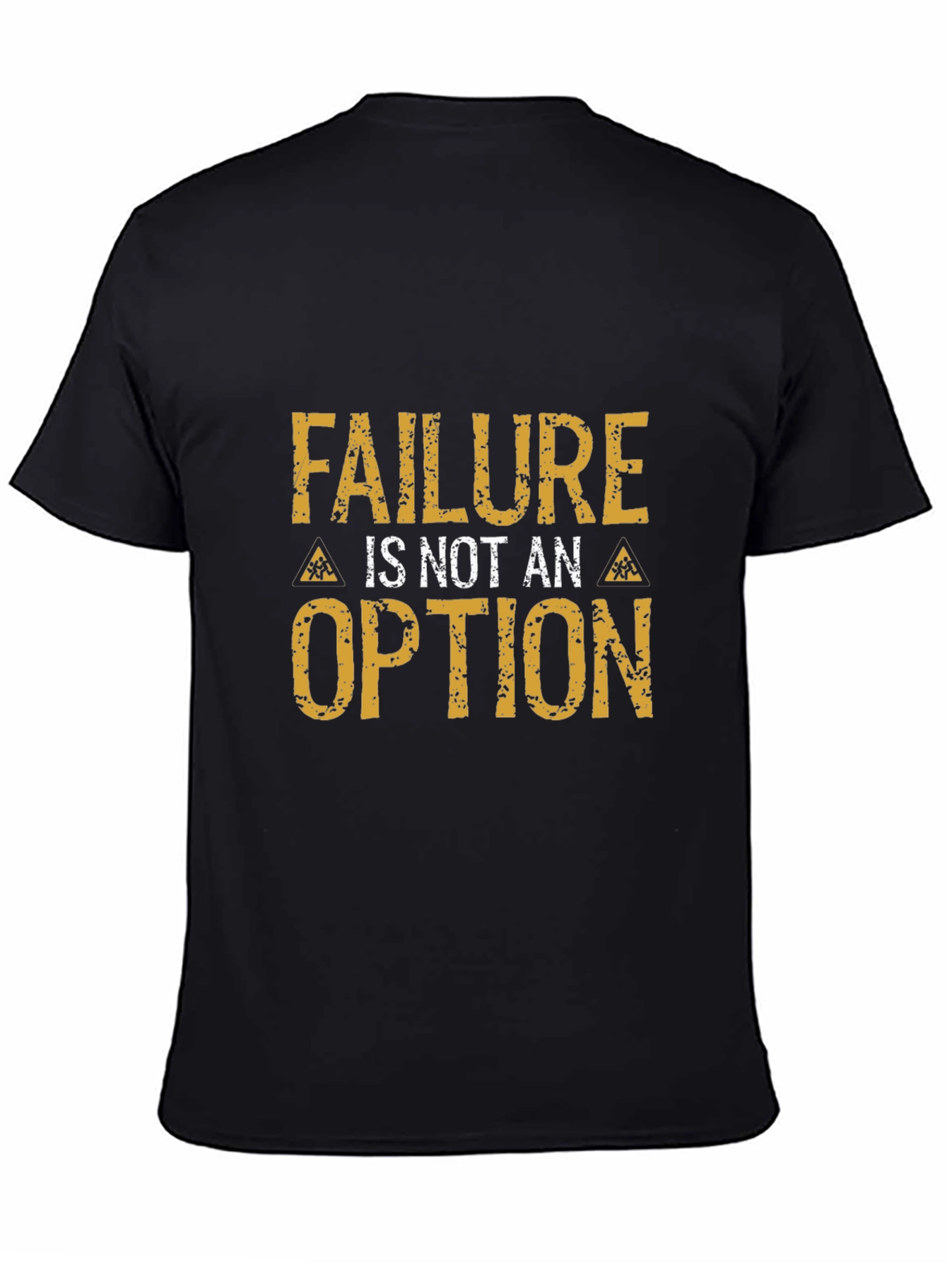 Failure is Not an Option Black Graphic T-Shirt