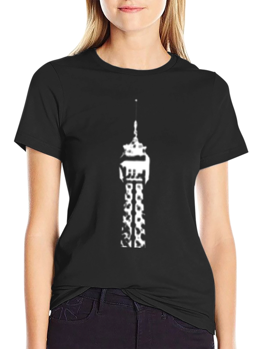 Tower Graphic Black T-Shirt