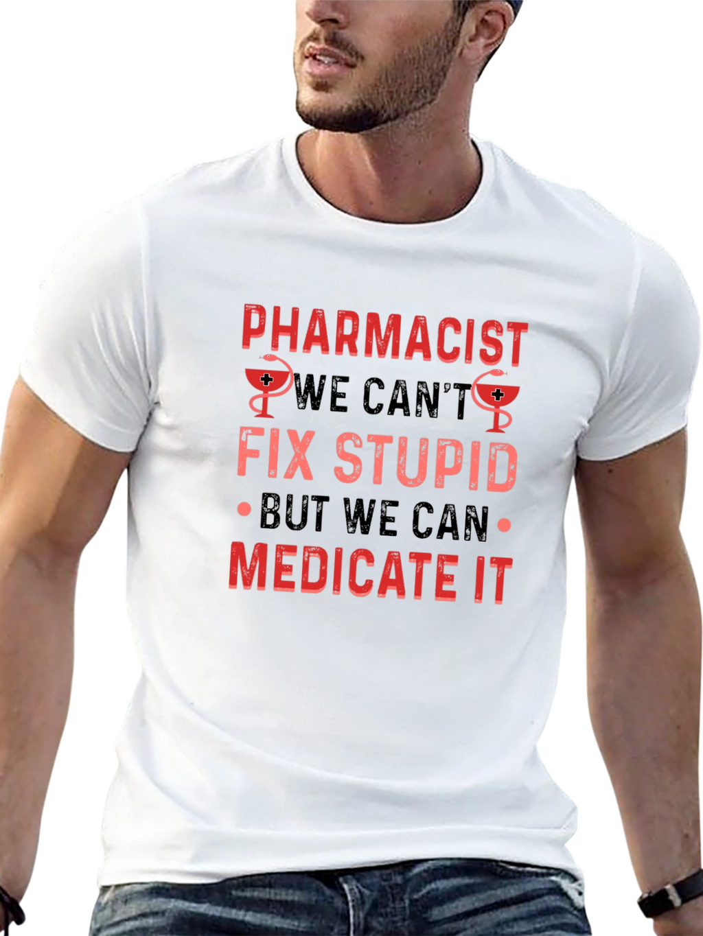 Pharmacist Slogan Black T-Shirt