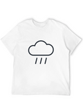 Rain Cloud Graphic Tee - Stylish Weather Design