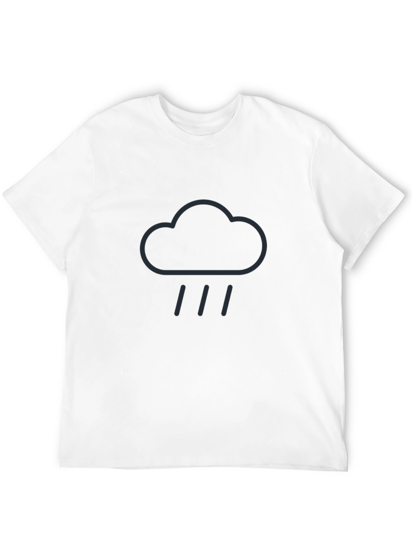 Rain Cloud Graphic Tee - Stylish Weather Design