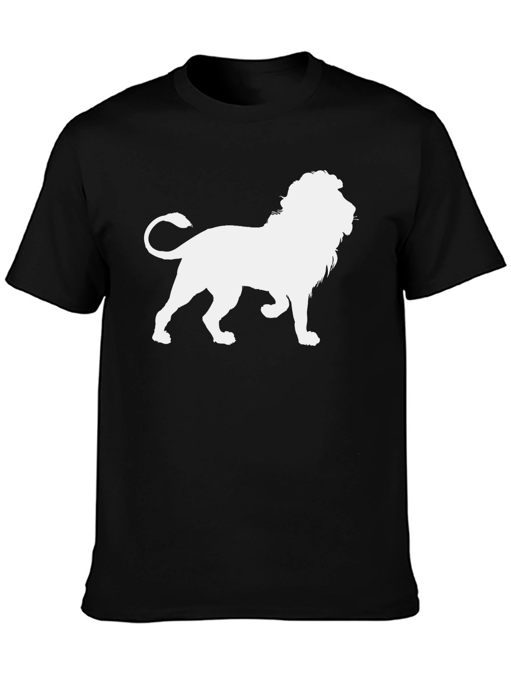 Lion Graphic Black Tee - Unleash Your Inner Roar!