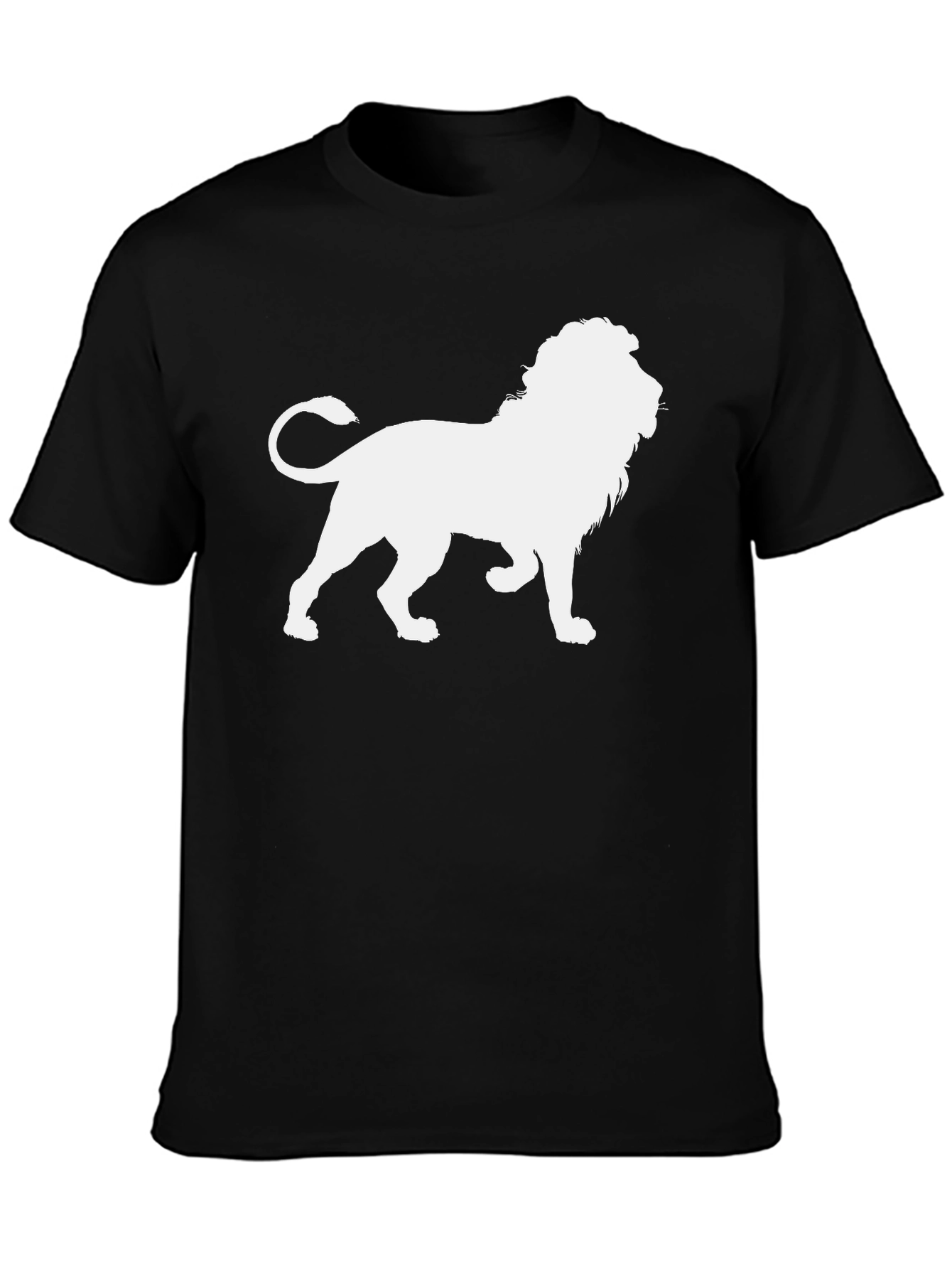 Lion Graphic Black Tee - Unleash Your Inner Roar!