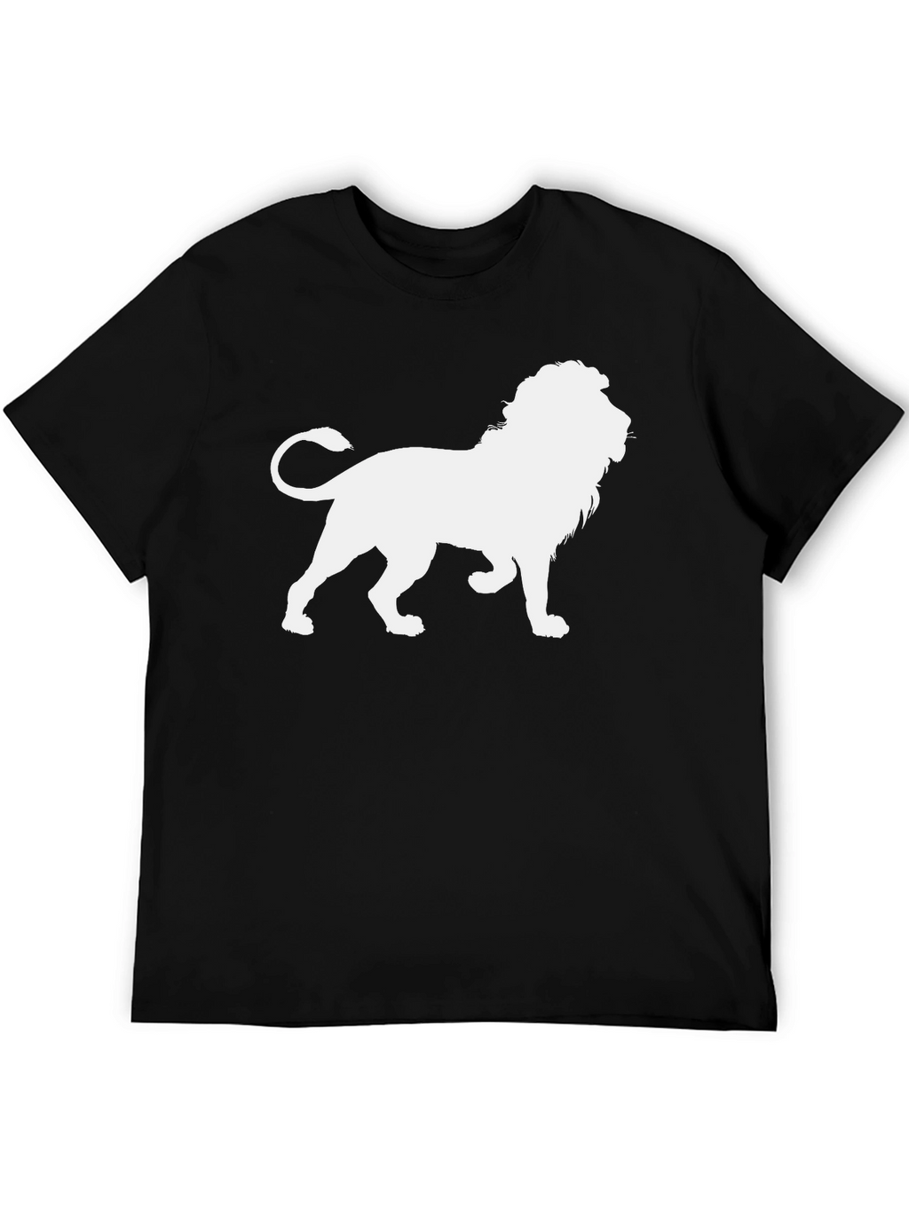 Lion Graphic Black Tee - Unleash Your Inner Roar!