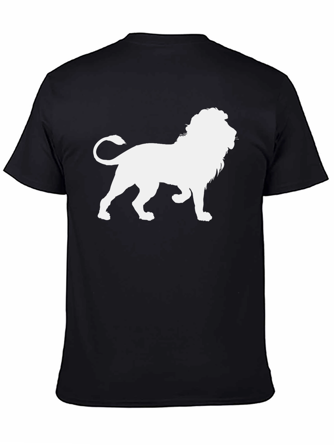 Lion Graphic Black Tee - Unleash Your Inner Roar!