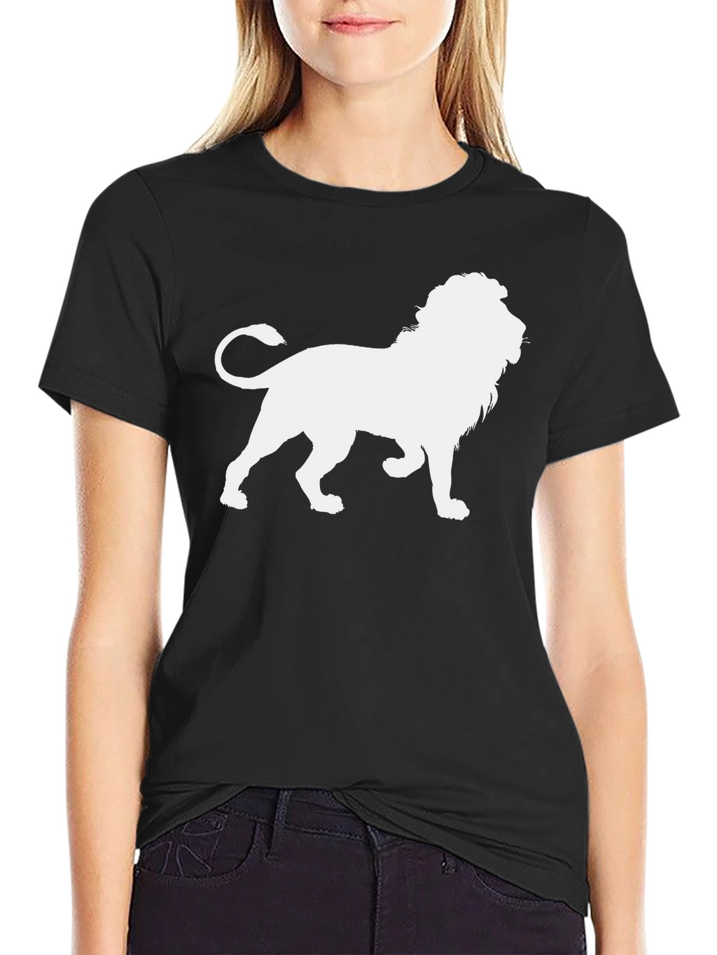 Lion Graphic Black Tee - Unleash Your Inner Roar!