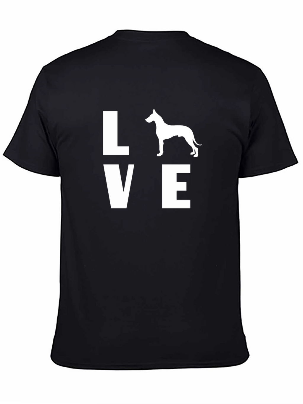 Love Dog T-Shirt - Unisex Black Tee