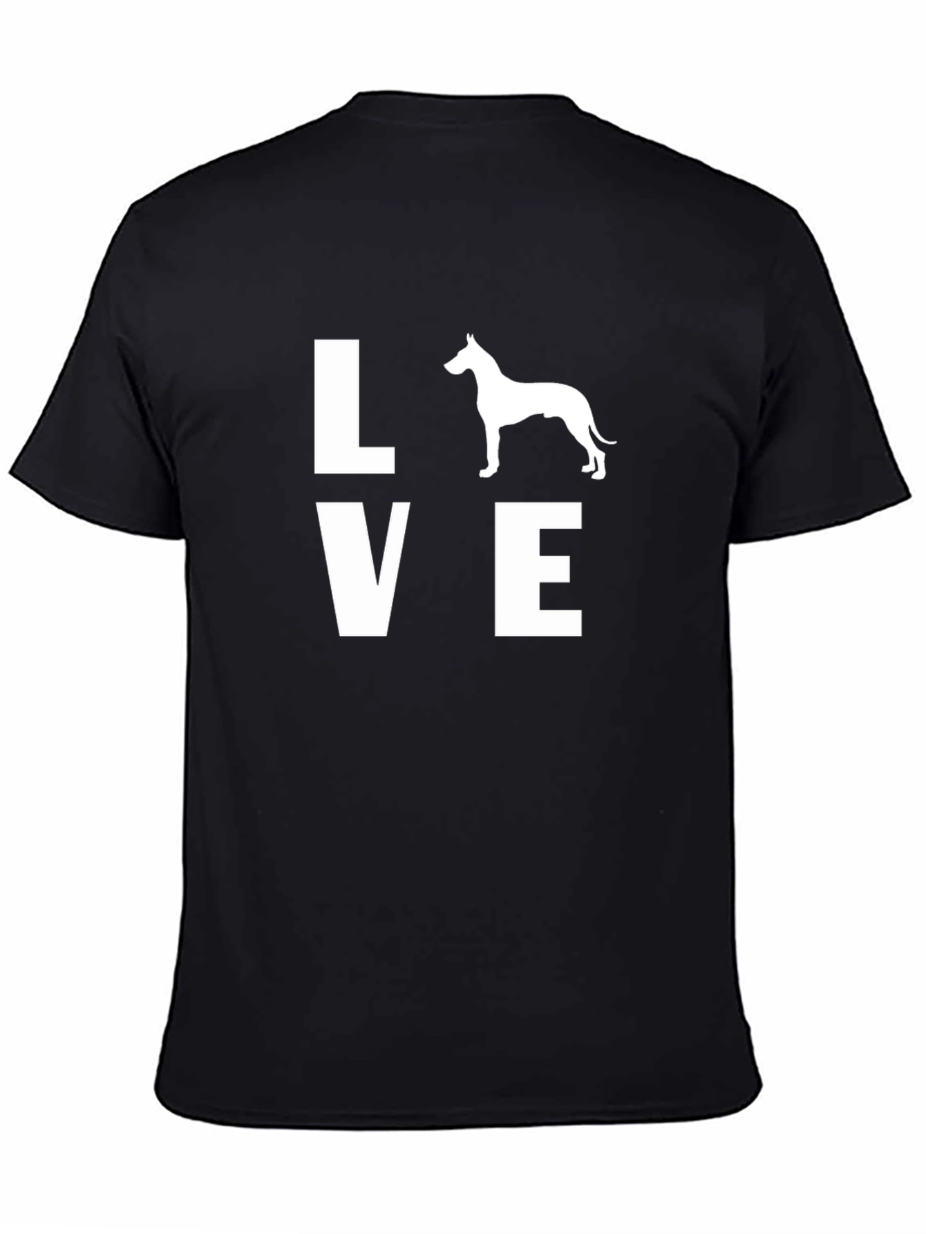 Love Dog T-Shirt - Unisex Black Tee