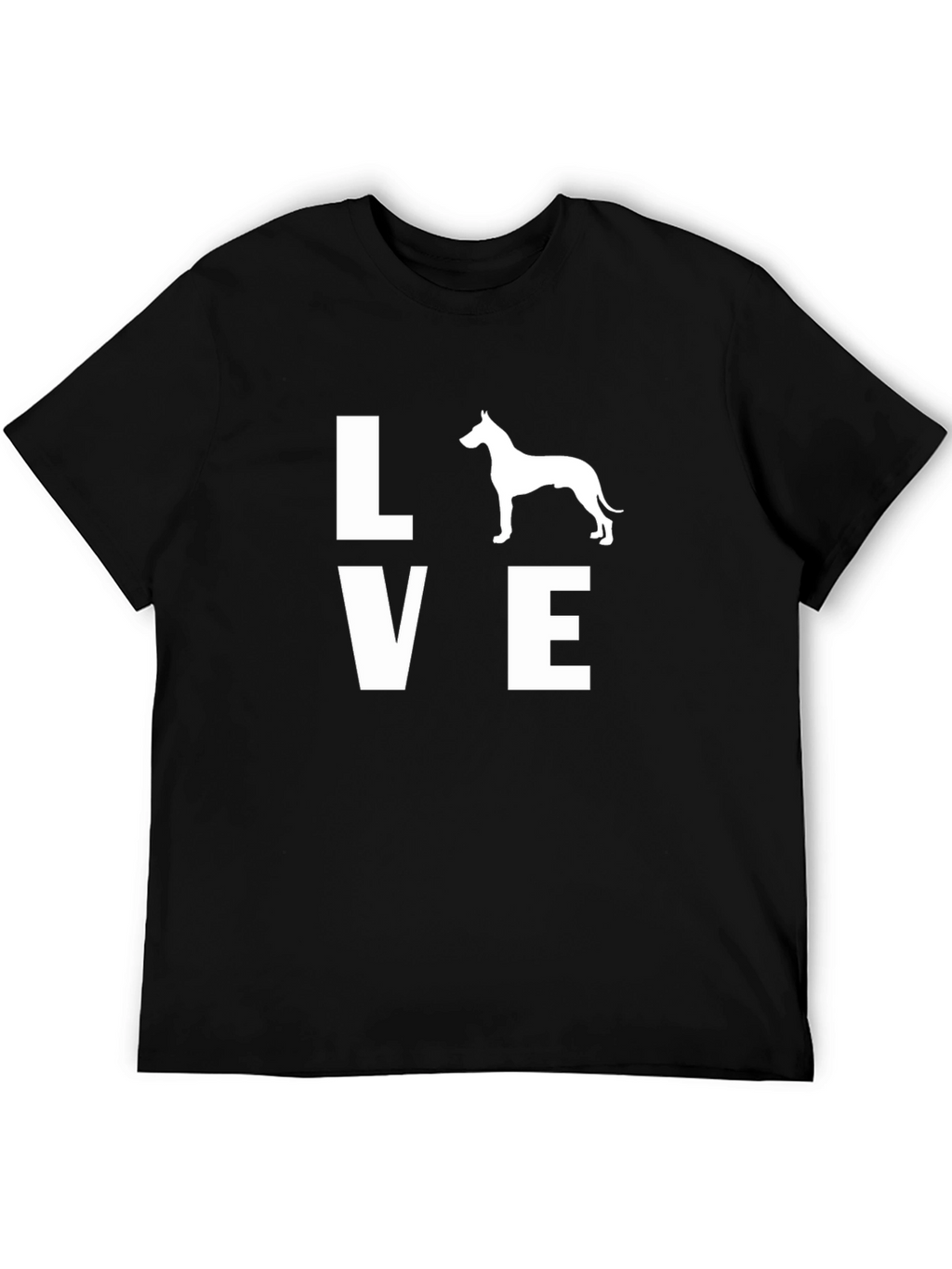 Love Dog T-Shirt - Unisex Black Tee