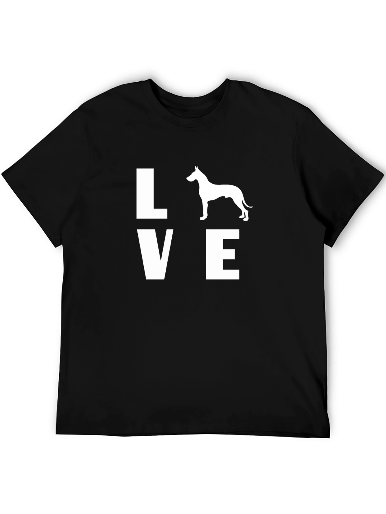 Love Dog T-Shirt - Unisex Black Tee