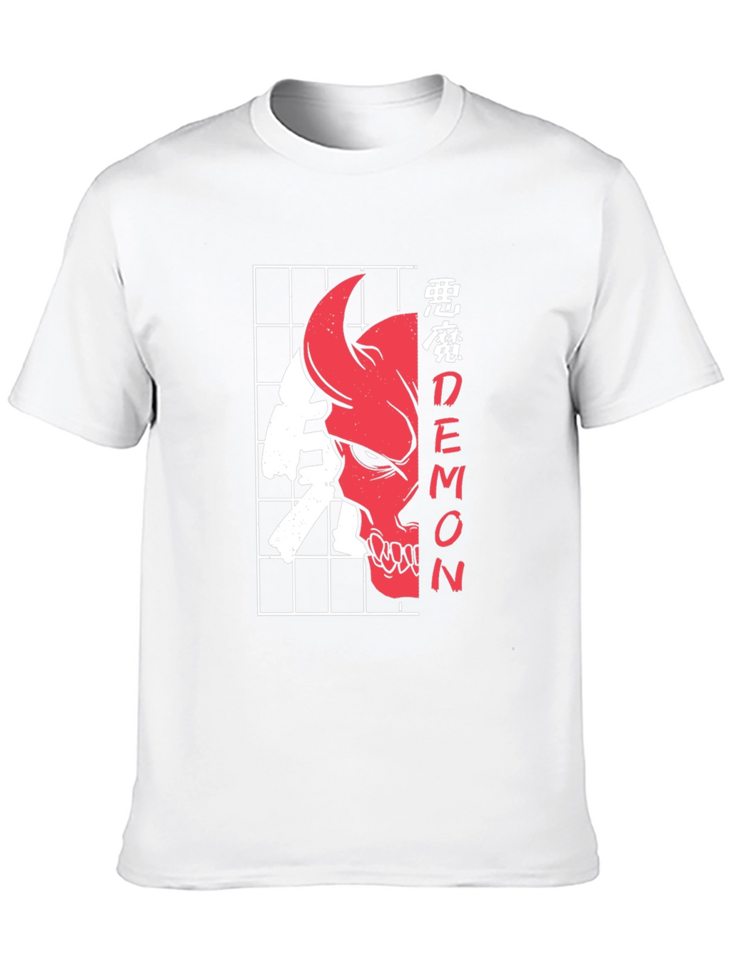 Demon Skull Graphic Tee - Urban Style Black T-Shirt
