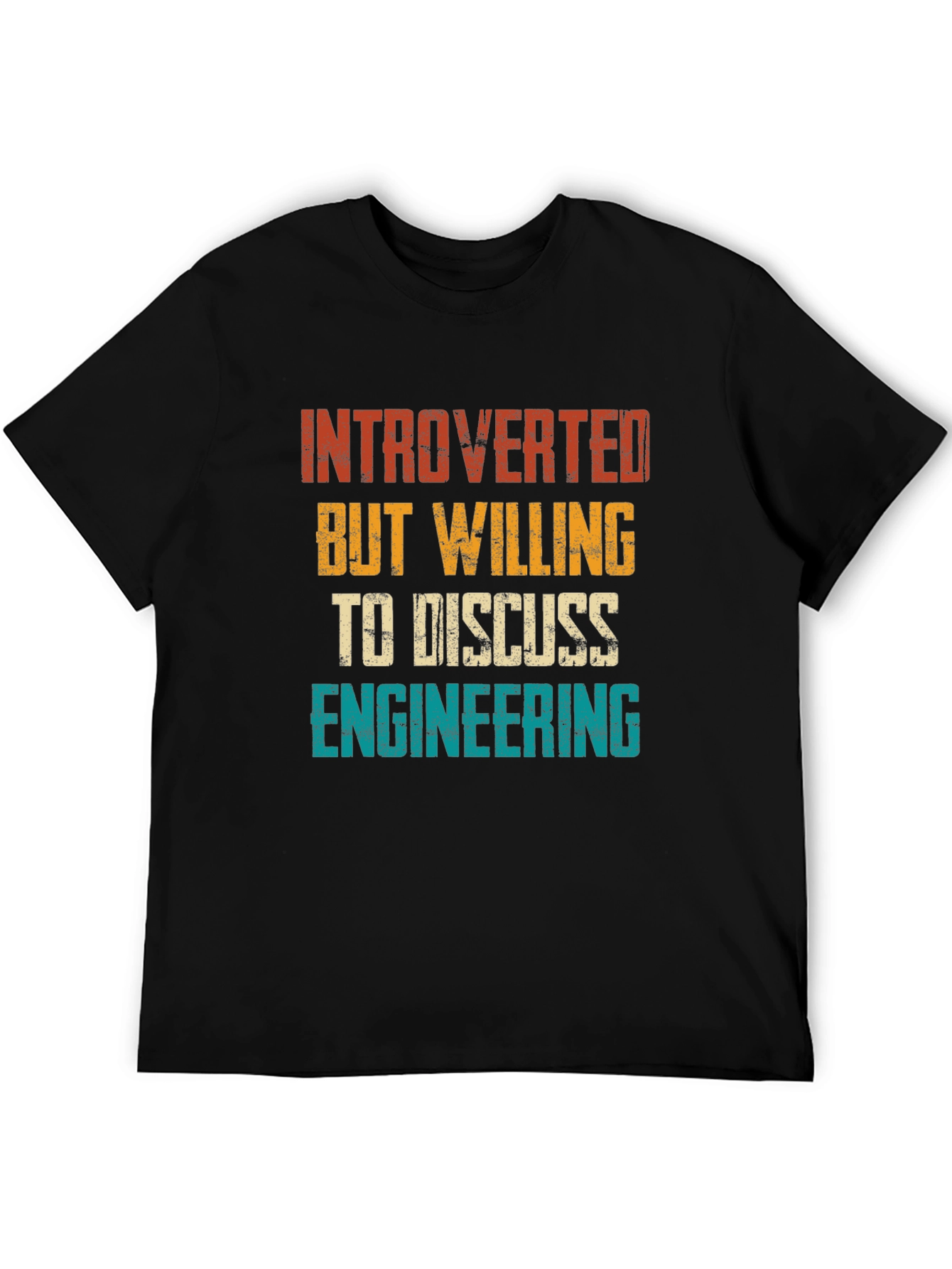 Introverted Engineering Graphic Tee - Black