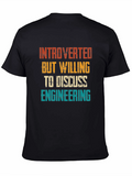 Introverted Engineering Graphic Tee - Black