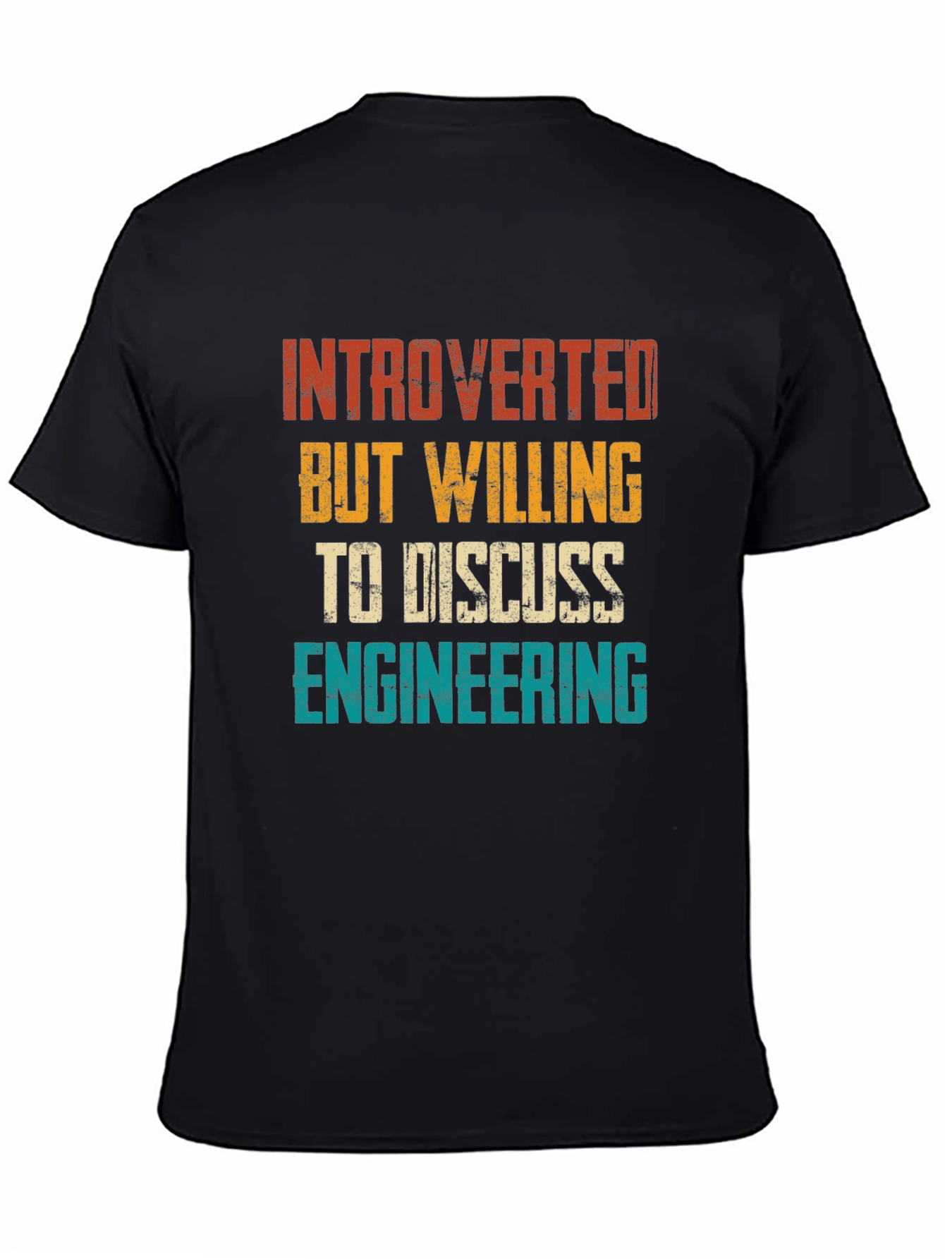 Introverted Engineering Graphic Tee - Black