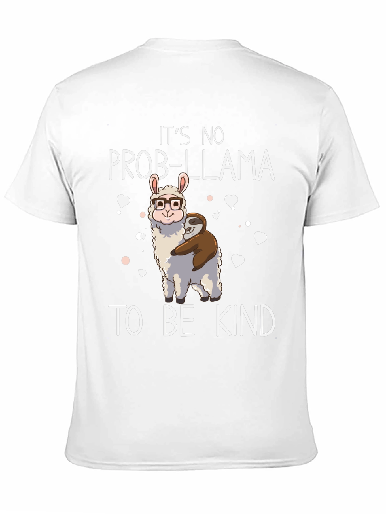 Its No Prob-Llama To Be Kind Black T-Shirt