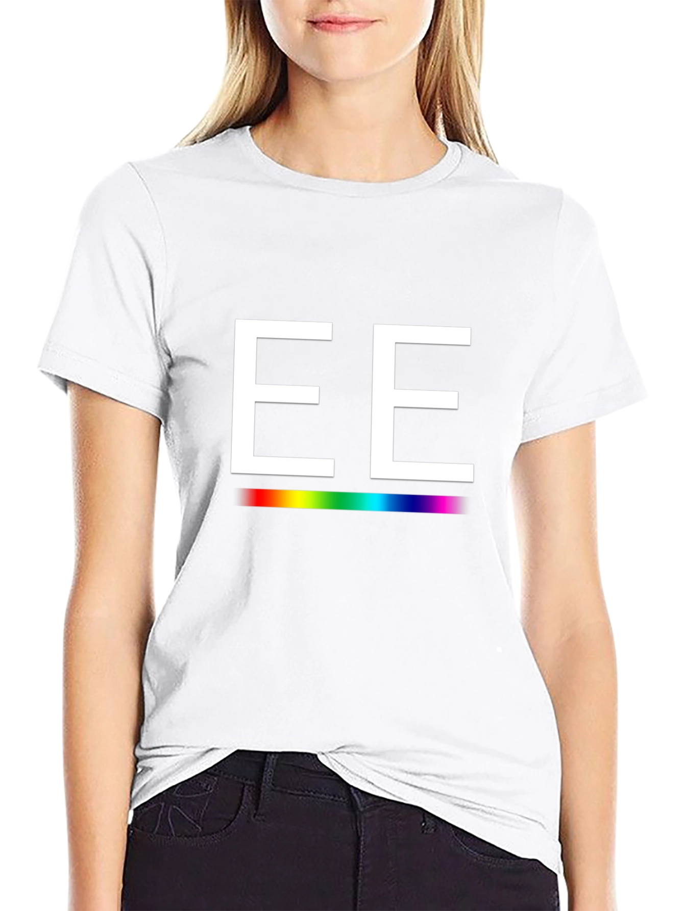 EE Rainbow Line Graphic T-Shirt