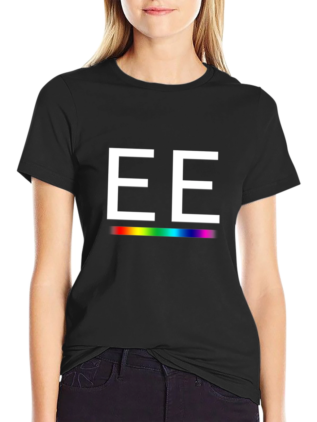 EE Rainbow Line Graphic T-Shirt